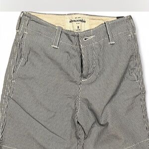 Abercrombie & Fitch Black and White Striped Kids Shorts